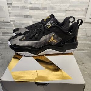 NEW Jordan One Take 4 Black and Gold Men's Shoes Size 9.5 with Box $110 Retail